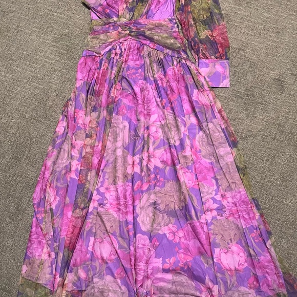 Aje Dresses & Skirts - Aje Purple and Pink Floral Maxi Dress